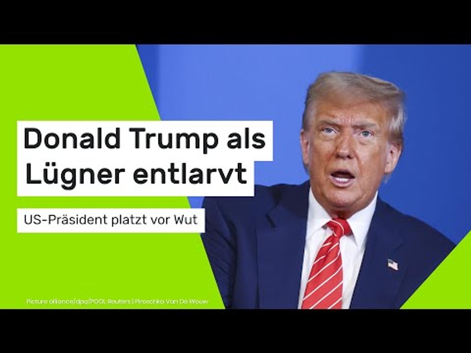 Donald Trump als Lügner entlarvt: US-Präsident platzt vor Wut