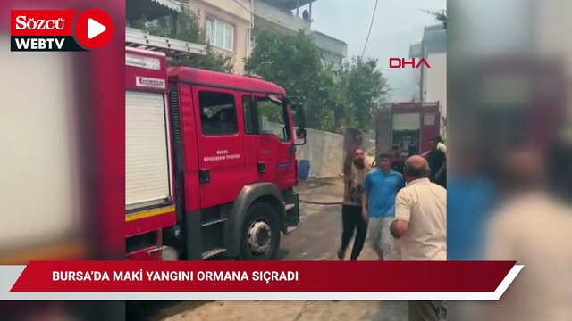Bursa’da maki yangını ormana sıçradı; gözyaşları içinde yardım istedi