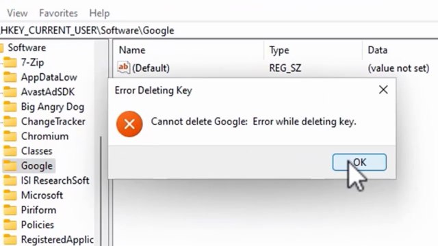 Fix “Cannot Delete File / Registry Key – Error While Deleting Key” in Windows 11 / 10 / 8 / 7 – Easy Step-by-Step Tutorial ✔️