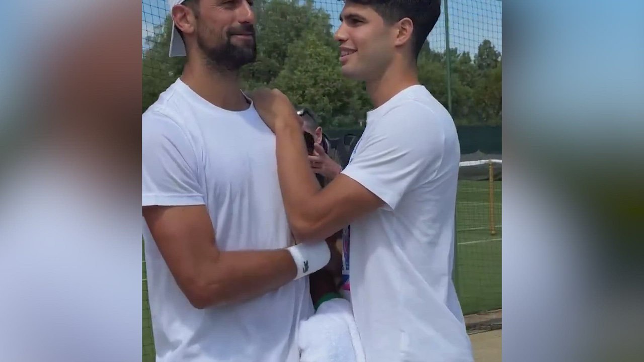 El gesto CÓMPLICE de DJOKOVIC y ALCARAZ antes de comenzar su participación en WIMBLEDON