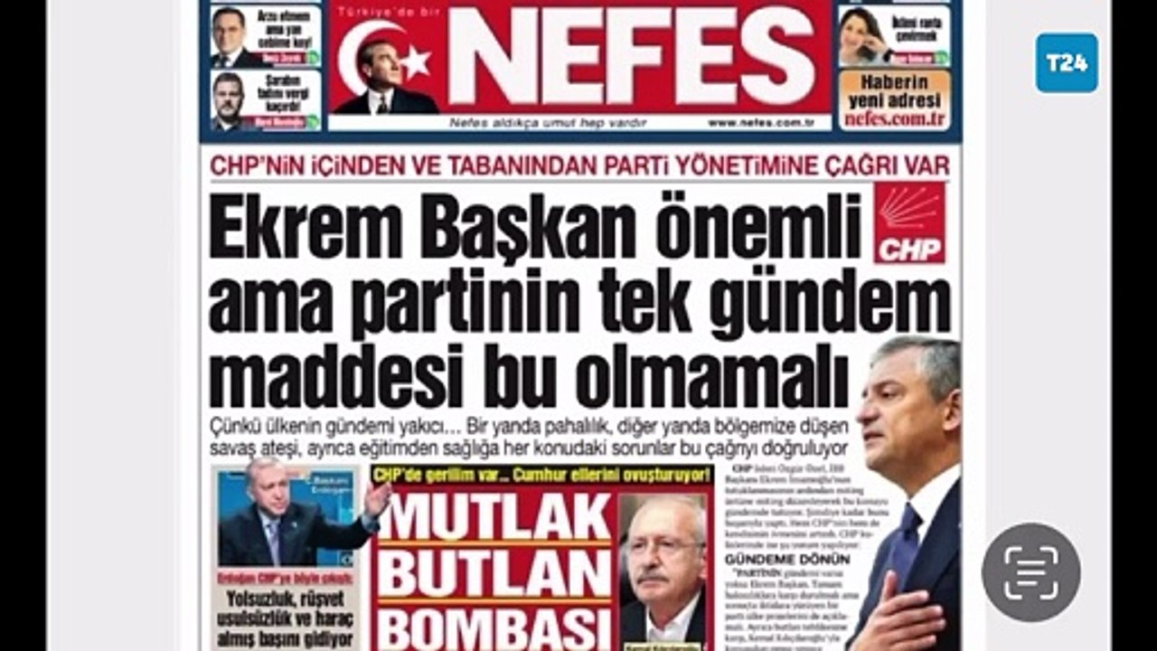 Nevşin Mengü’den yazarı olduğu Nefes’in manşetine tepki: Hiç yakışık almadı; gazete, okuruna ve CHP seçmenine açıklama borçlu
