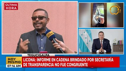 Licona: informe en cadena brindado por Secretaría de Transparencia no fue congruente