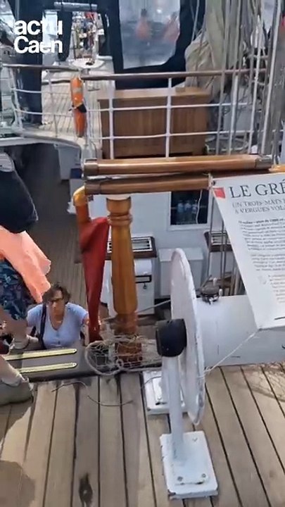 À bord du Belem à Caen, c'est parti