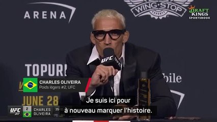 UFC 317 - Oliveira : "Je suis ici pour à nouveau marquer l'histoire"