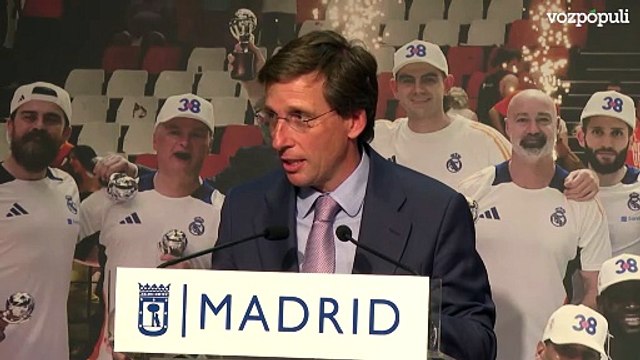 Almeida felicita al Real Madrid de baloncesto: Habéis marcado mi trayectoria en el Ayuntamiento
