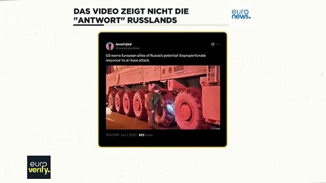Fakten-Check: Zeigt ein Video die unverhältnismäßige Antwort Moskaus auf die Ukraine?