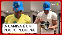 Astro da NBA ganha presente de Vini Jr. e viraliza por motivo inusitado