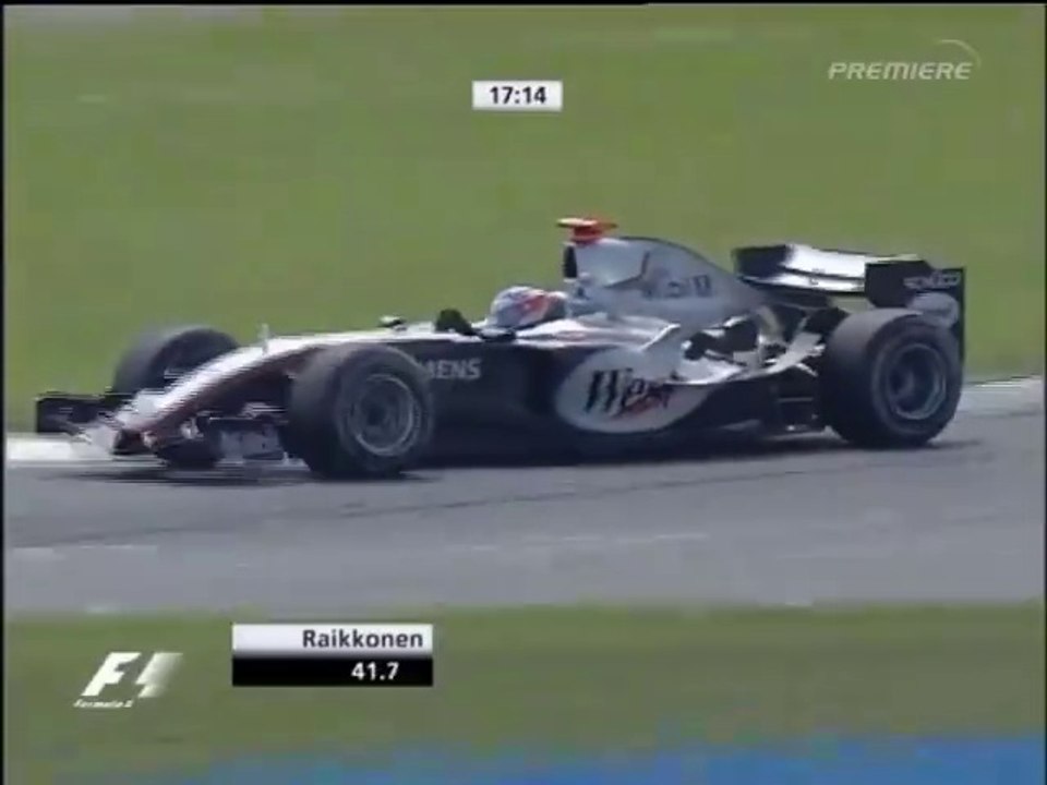 F1 – Kimi Räikkönen (McLaren Mercedes V10) lap in practice – Australia 2005