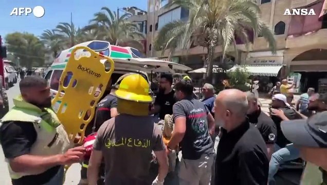 Libano, i soccorsi dopo un nuovo attacco israeliano