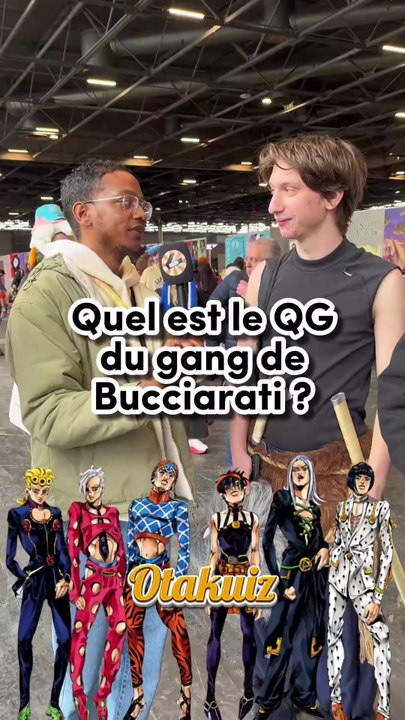 Quel est le QG du gang de Bucciarati ? #jojo #anime #manga #otaku #weeb #animequiz #parismanga