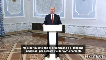Putin: "Proposte di pace di Russia e Ucraina contraddittorie"