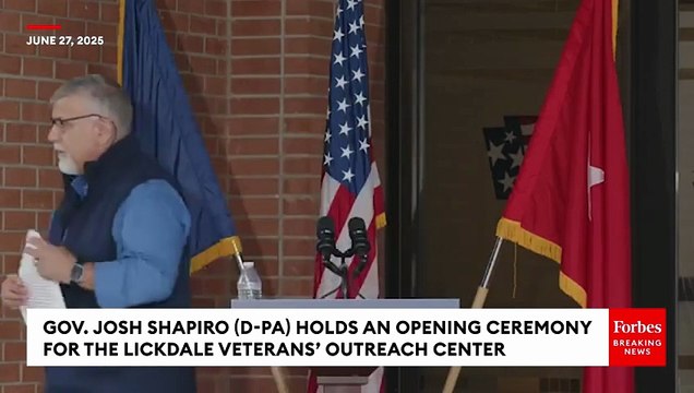 Governor Josh Shapiro Holds Grand Opening Ceremony For New Pennsylvania Veterans' Outreach Center