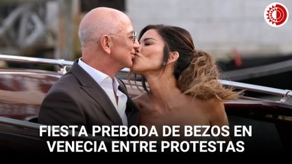 Fiesta preboda de Bezos en Venecia entre protestas