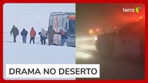 Brasileiros são resgatados durante nevasca em rodovia no Chile