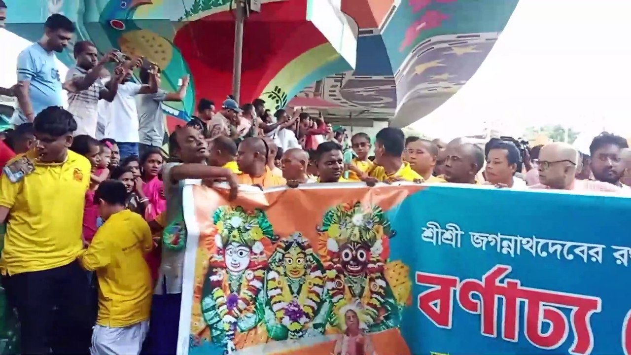 রথযাত্রা মহৎউসব-২০২৫,স্বামীবাগ ইসকন মন্দির থেকে ঢাকেশ্বরী মন্দিরে যাত্রা