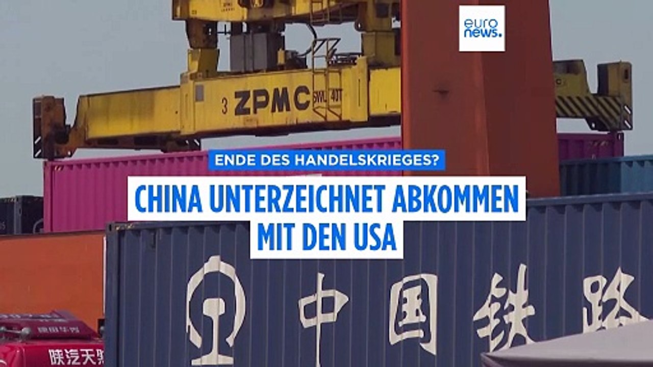 China unterzeichnet Handelsabkommen mit den USA