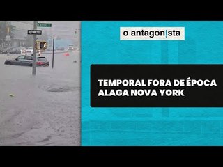 Tempestade deixa Nova York embaixo d'água