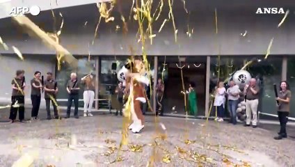 Svizzera, festa a Martigny per la riapertura della casa del San Bernardo