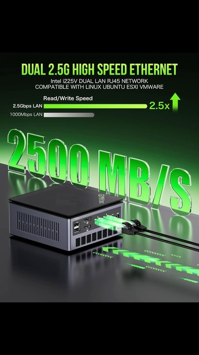 GMKtec M7 Mini Gaming PC – Ryzen 7 PRO 6850H, 16GB DDR5, 512GB SSD, Dual NIC, USB4, HDMI 2.1#minipc