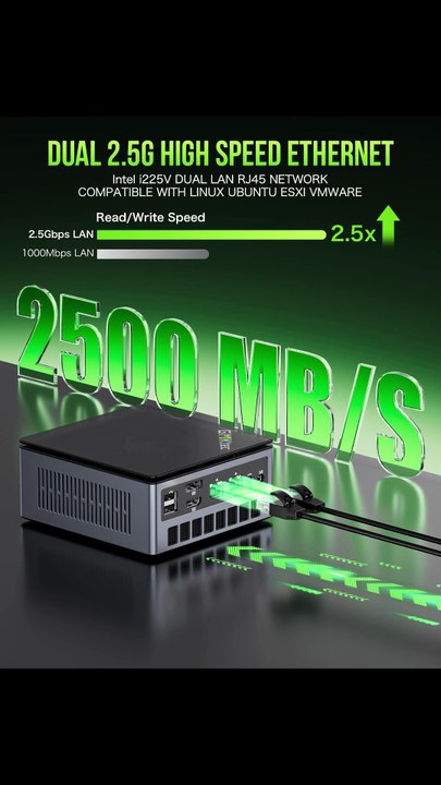 GMKtec M7 Mini Gaming PC – Ryzen 7 PRO 6850H, 16GB DDR5, 512GB SSD, Dual NIC, USB4, HDMI 2.1#minipc