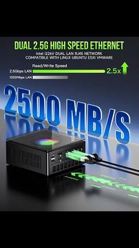 GMKtec M7 Mini Gaming PC – Ryzen 7 PRO 6850H, 16GB DDR5, 512GB SSD, Dual NIC, USB4, HDMI 2.1#minipc
