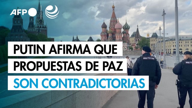 Putin afirma que las propuestas de paz de Rusia y Ucrania son contradictorias
