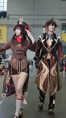 Epic Hu Tao vs Furina Cosplay Battle in Genshin Impact! 🔥✨