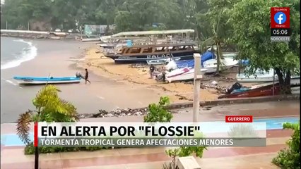 Cierran puertos de Acapulco y Zihuatanejo por el huracán 'Flossie'