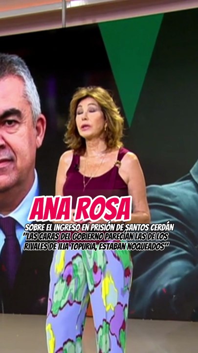 Ana Rosa, sobre el ingreso en prisión de Santos Cerdán