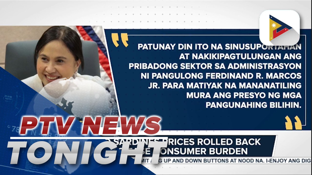 Canned sardines prices rolled back by P1 to ease consumer burden
