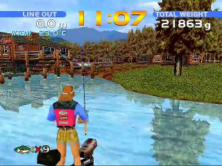 Sega Bass Fishing online multiplayer - dreamcast