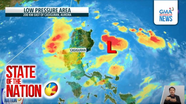 Tropical depression namataan 2,700 km mula sa Extreme Northern Luzon; LPA na may tsansang maging bagyo, mas malapit na sa Aurora | SONA