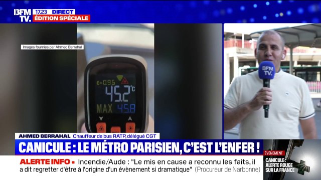 Canicule: Peu de bus sont climatisés , déplore ce chauffeur de la RATP et délégué CGT