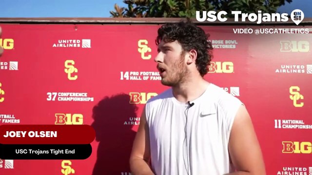 USC Trojans Tight End Joey Olsen Discusses How He Is Trying To Separate Himself From The Others