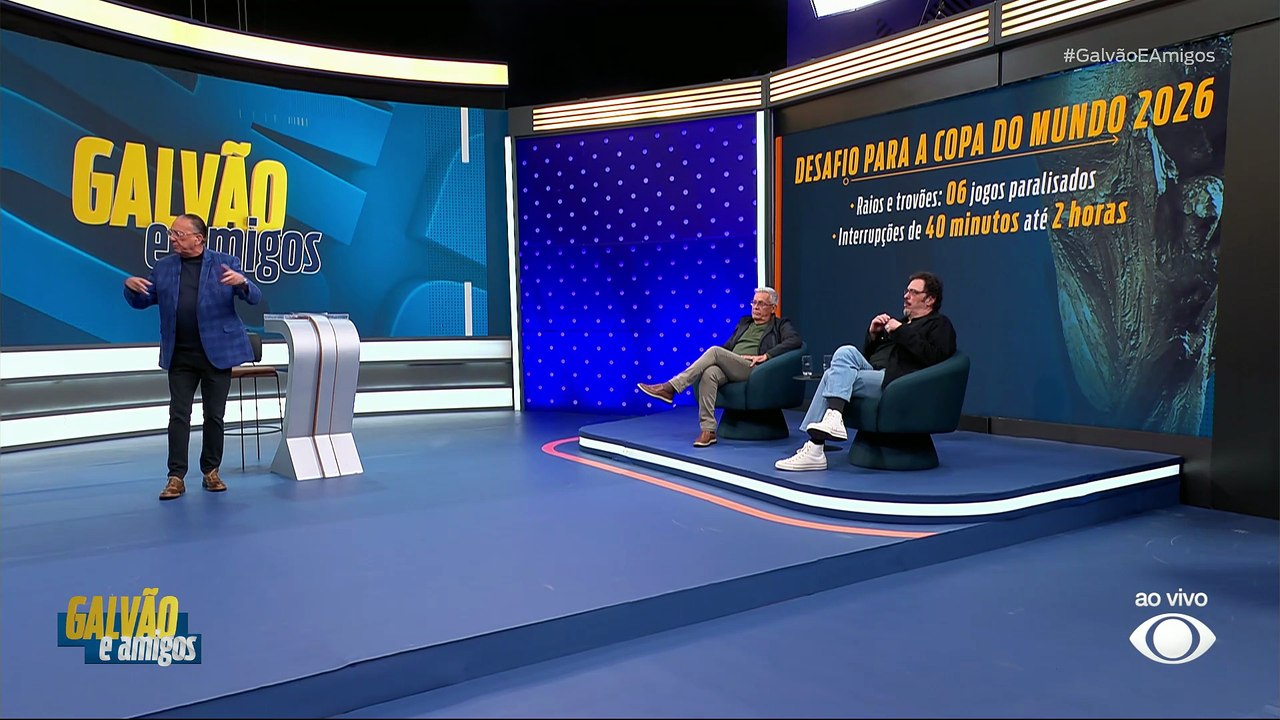 "Não pode ficar duas horas no vestiário", diz Galvão sobre paralisação de jogos