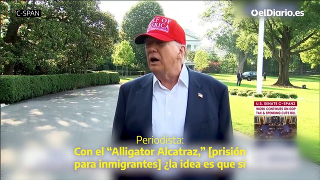 'Alligator Alcatraz': Trump inaugura una prisión para migrantes rodeada de caimanes y serpientes