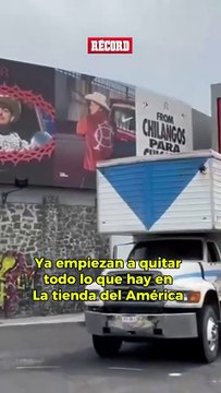 Ya empiezan a quitar todo de la tienda oficial del América en el Estadio Azteca. En los próximos días se presentará la playera de las Águilas con su nuevo patrocinador.