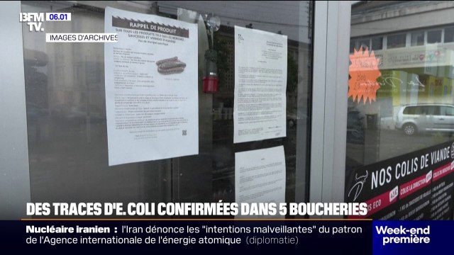 Bactérie E.coli: la préfecture confirme la contamination dans plusieurs boucheries de l'Aisne