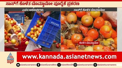 ಹಾಳಾದ  ಟೊಮ್ಯಾಟೋ ಮಾರದಂತೆ ಸೂಚನೆ । Kolar Tomato । Suvarna News | Kannada News