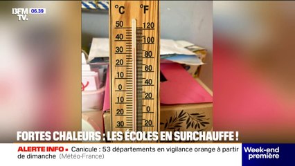 Plus de 30 degrés dans les classes: les fortes chaleurs touchent les écoles