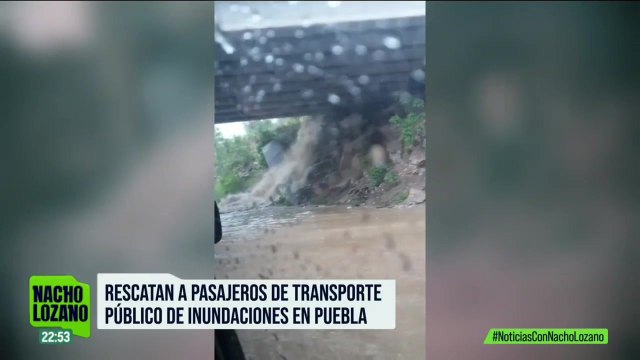 Una tromba dejó afectaciones en Puebla; automovilistas tuvieron que ser rescatados