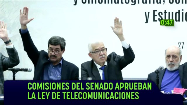 Comisiones del Senado aprueban la Ley de Telecomunicaciones