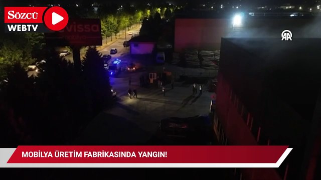 Mobilya üretim fabrikasında yangın!