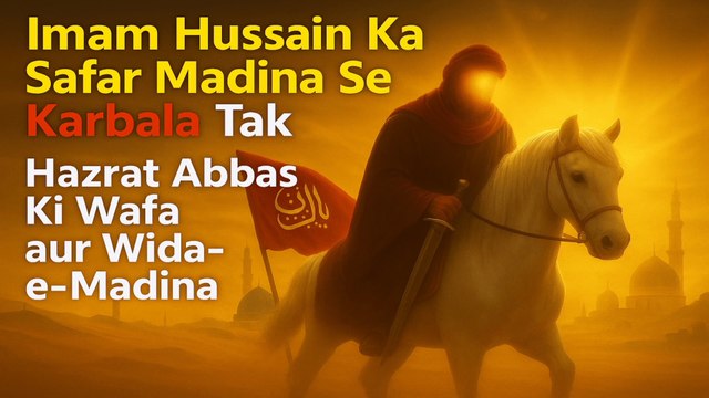 Imam Hussain Ka Safar Madina Se Karbala Tak – Hazrat Abbas Ki Wafa aur Wida-e-Madina | Part 1