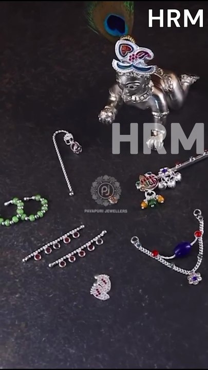 HRM | Shree Krishna Shringar Ornaments In Silver | 2025