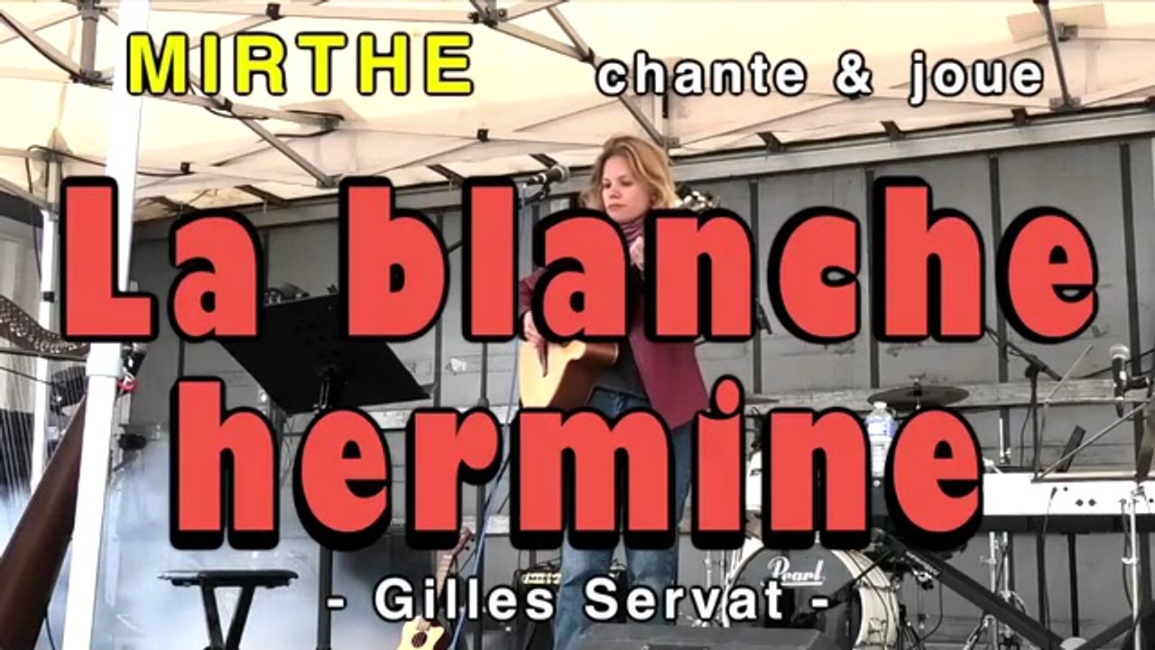 LA BLANCHE HERMINE (G.Servat) by MIRTHE, guitar & vocals, Festival Boisgervilly 2025