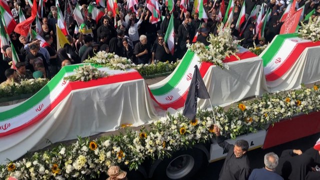 Iran : des funérailles nationales à Téhéran pour les morts de la guerre