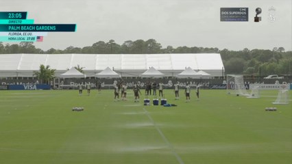 Entrenamiento de regeneración del Real Madrid en Palm Beach