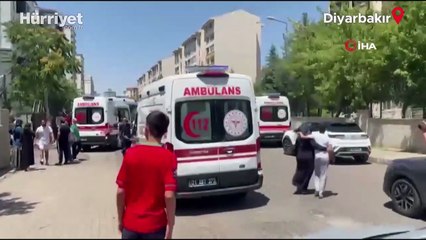 Diyarbakır'da bir apartmanda yangın çıktı! Mahsur kalanlar var