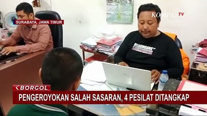 Tawuran Antar Perguruan Silat di Surabaya Lukai Warga, Polisi Amankan 4 Pelaku